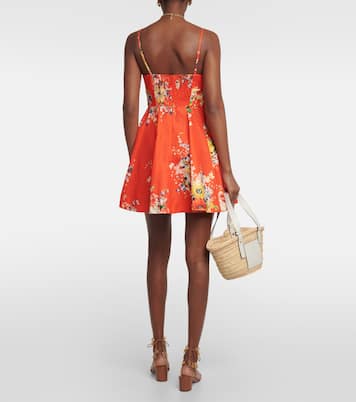Robe Alight en lin à fleurs | Zimmermann