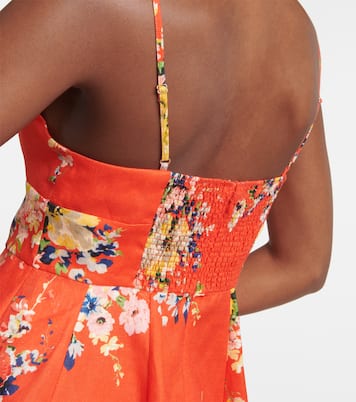 Robe Alight en lin à fleurs | Zimmermann