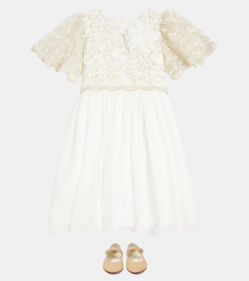 Verziertes Kleid mit Spitze | Patachou