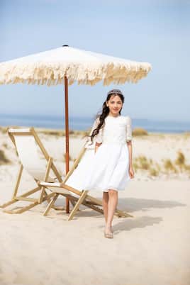 Verziertes Kleid mit Spitze | Patachou