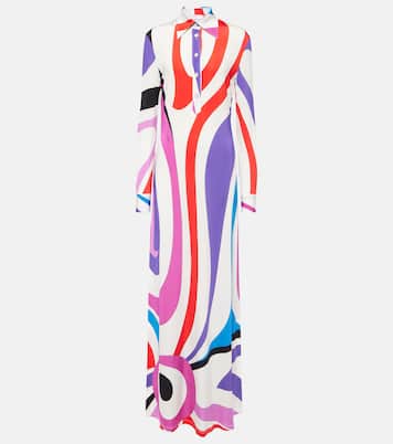 Abit chemisier Marmo in jersey di raso con stampa | Pucci