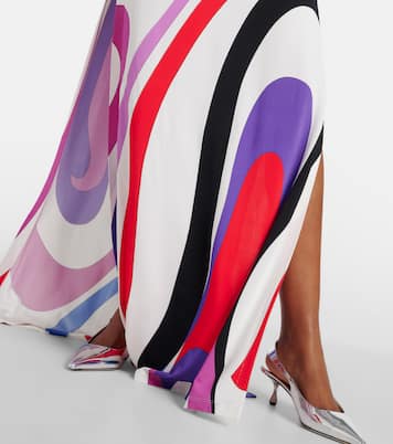 Abit chemisier Marmo in jersey di raso con stampa | Pucci