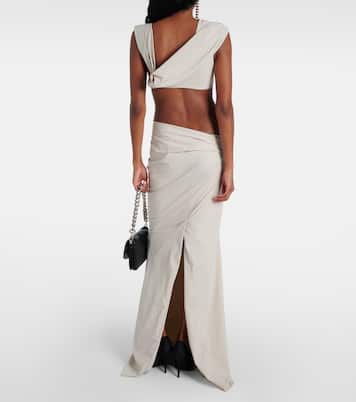 Structured high-rise maxi skirt | Entire Studios