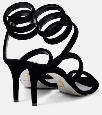 Sandalen Cleo 80 aus Samt | Rene Caovilla