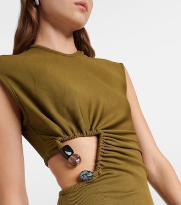 Embellished cutout maxi dress | Christopher Esber