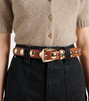 Cintura Benny in pelle con borchie | Khaite