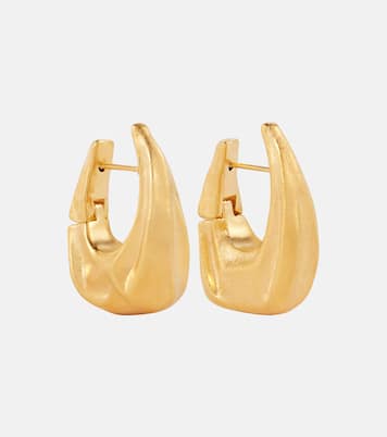 Pendientes de aro Olivia Small chapados en oro de 18 ct | Khaite
