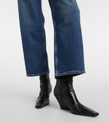 جينز بأرجل واسعة وخصر مرتفع | AG Jeans