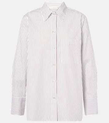 Camisa de popelín de algodón a rayas | Vince
