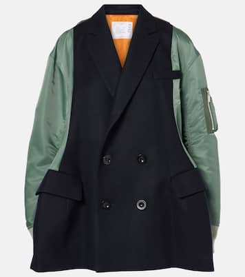 Mantel aus einem Wollgemisch | Sacai