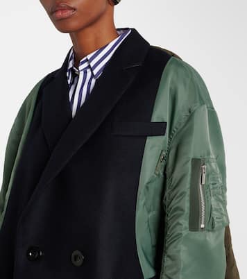 Mantel aus einem Wollgemisch | Sacai