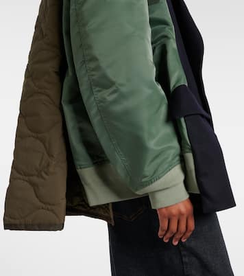 Mantel aus einem Wollgemisch | Sacai