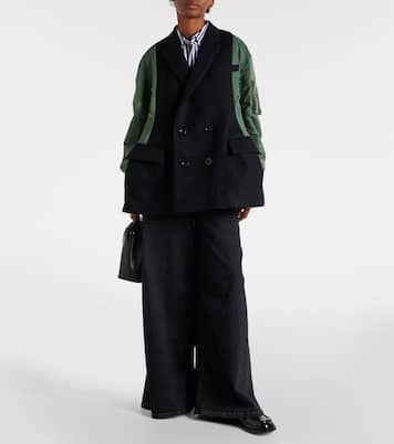 Mantel aus einem Wollgemisch | Sacai