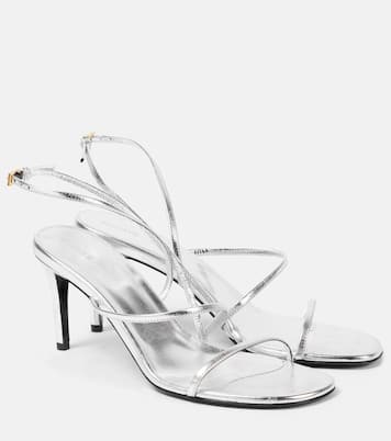 Sandalen Loop 75 aus Metallic-Leder | Khaite