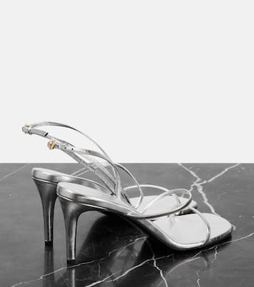 Sandalen Loop 75 aus Metallic-Leder | Khaite