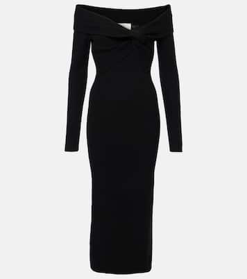 Abito midi in misto lana e cashmere | Roland Mouret