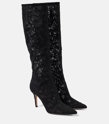 Botas altas Claudia 85 de encaje | Gianvito Rossi
