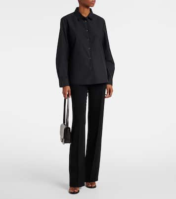 Pantaloni regular Selvie in seta | The Row