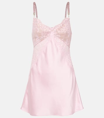 x Christopher Kane satin slip dress | Self-Portrait