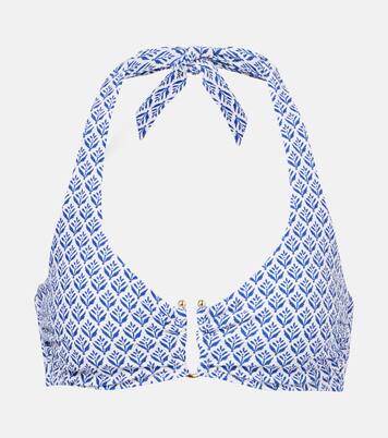 Top bikini Cape Cod U-Bar con stampa | Heidi Klein