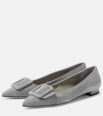 Ballerine Maysalepumpflat in suede | Manolo Blahnik