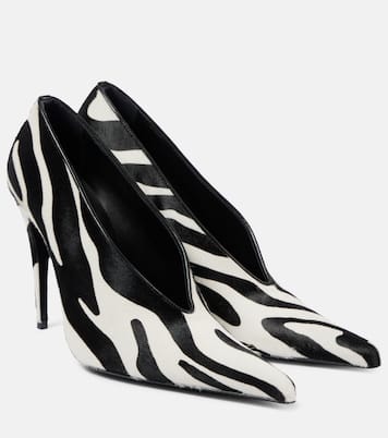 Escarpins en cuir à motif zèbre | Magda Butrym