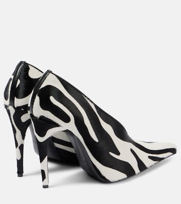 Escarpins en cuir à motif zèbre | Magda Butrym