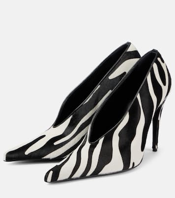 Escarpins en cuir à motif zèbre | Magda Butrym