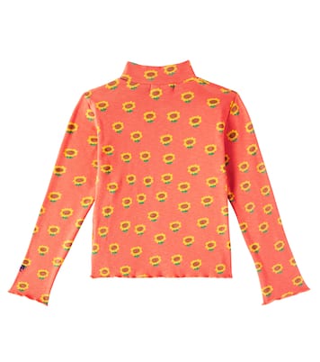 Sunflower cotton-blend jersey turtleneck top | Bobo Choses