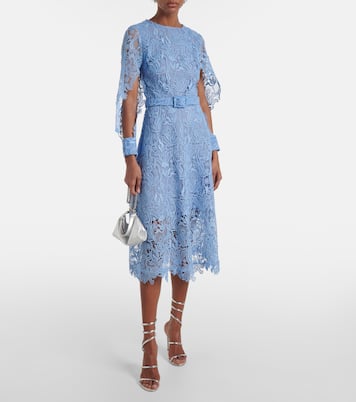 Vestido de cóctel de encaje floral | Oscar de la Renta