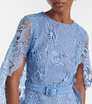 Vestido de cóctel de encaje floral | Oscar de la Renta