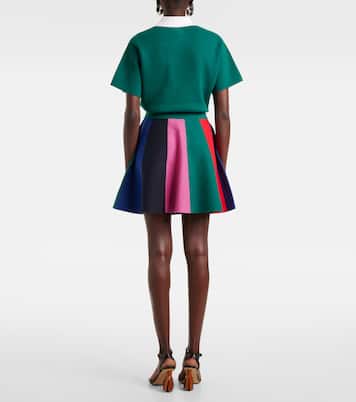 Minigonna in cotone e cashmere | JW Anderson
