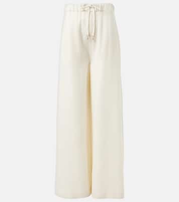 Pantalon ample Gelos en jacquard de laine et soie | Gabriela Hearst