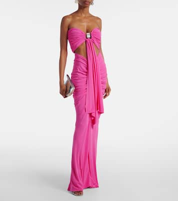 Abito lungo in jersey con cut-out | Christopher Esber