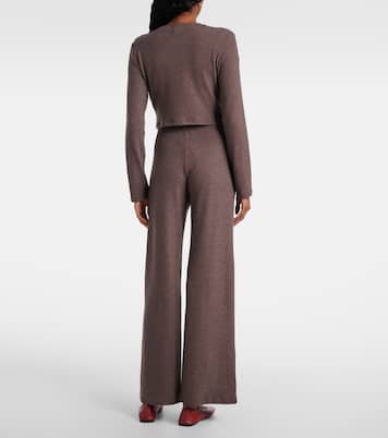 Cardigan cropped Lauren in jersey | Leset