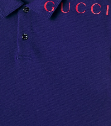 Polo de algodón con logo | Gucci Kids