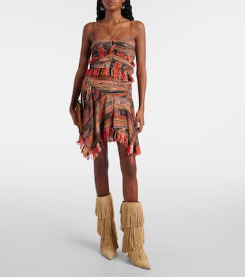 Botas Jessie 75 de ante con flecos | Paris Texas