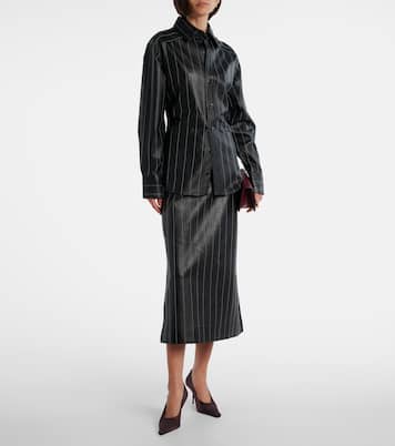 Belted leather jacket | Victoria Beckham