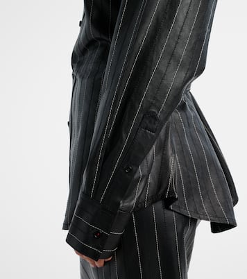 Belted leather jacket | Victoria Beckham