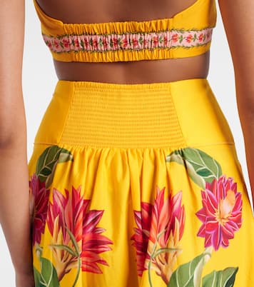 Falda midi Spring Awakening de algodón | Farm Rio