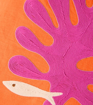 Kissen Playa Coral aus Leinen | Jonathan Adler