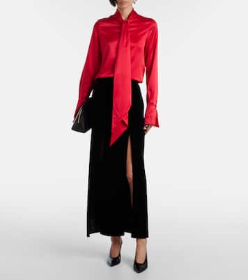 Maxirock aus Baumwollsamt | Nina Ricci