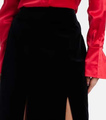 Maxirock aus Baumwollsamt | Nina Ricci