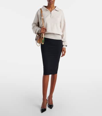 Gonna a tubino con logo | Prada