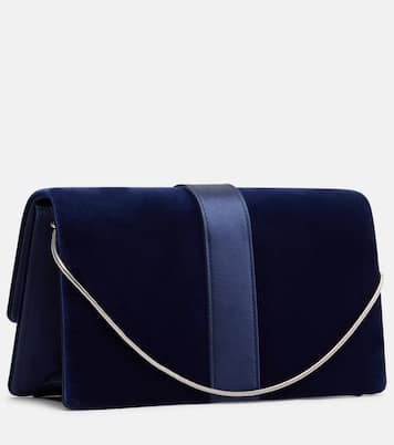 Capri embellished velvet clutch | Manolo Blahnik