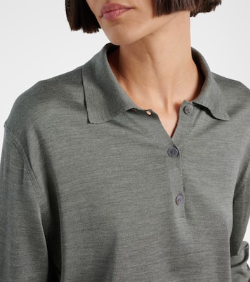 Lilienne silk polo sweater | The Row