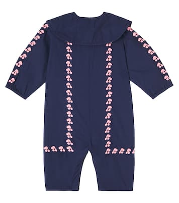 Bébé – Grenouillère Cherries brodée en coton | Tinycottons