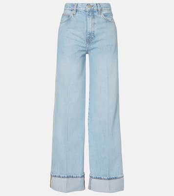 The Cuffed Wide high-rise wide-leg jeans | Frame