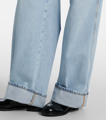 The Cuffed Wide high-rise wide-leg jeans | Frame