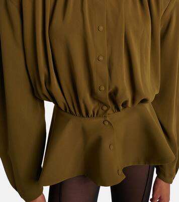 re/edit Hiver Russe crêpe twill blouse | Mugler